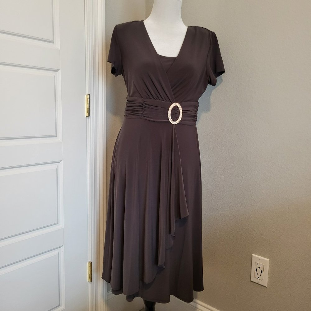 Lovely R&M Richards Cascade Midi Dress, Size 10, Great Condition